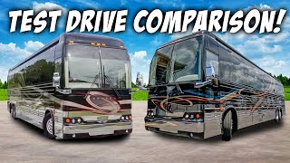 Million Dollar Prevost Motorcoach Test Drive Comparison 11 years apart [upl. by Otrevlig]