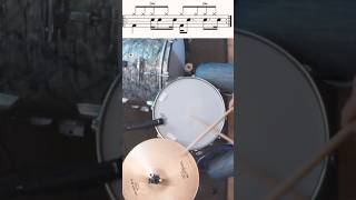 drums beat drumbeat lesson drummer learning beats groove education snaredrum pattern [upl. by Aihsot]