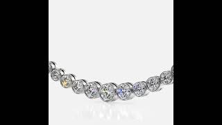 Brilliant Bezel Set Diamond Tennis Necklace [upl. by Jones]