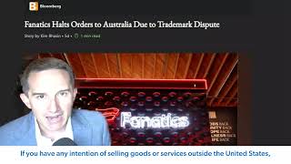 Fanatics stop all sales in Australia over a trademark dispute  Gerben IP [upl. by Eillehs]