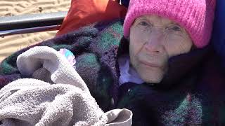 MUM CELEBRATING HER 103rd BIRTHDAY WITH A TRIP TO DORNOCH BEACH [upl. by Nomihs]