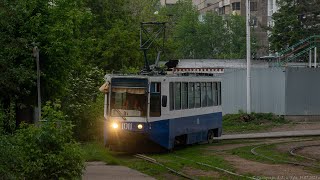 Поездка на трамвае 71608к 1993 гв №1011 маршрут 5 гУфа [upl. by Aun551]