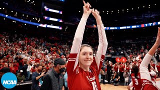 Wisconsin vs Louisville 2021 NCAA volleyball semifinal highlights [upl. by Nelo427]