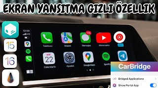 iPhone CarPlay CarBridge Nasıl Kurulur iOS 15  iOS 167 GİZLİ ÖZELLİK AKTİFLEŞTİRME [upl. by Xyla]