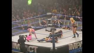 Velvet Sky v Tara v Gail Kim v brooke Tessmacher velvet sky NEW TNA KNOCKOUT CHAMPION [upl. by Doreg60]