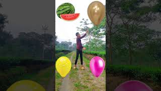 October 14 2024Fruits Names vs Balloon  Funny VFX magic video shorts [upl. by Zara]