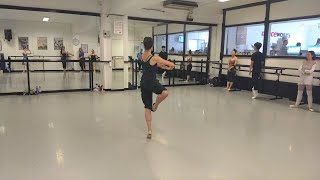 How To Do Pirouette En Dehors beginner level [upl. by Atilol]