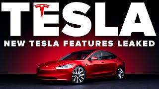 NEW Tesla Features LEAKED  This NEW Tesla Is Incredible [upl. by Ahsima934]