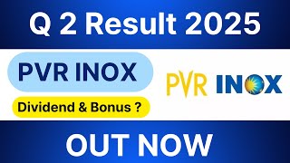 PVR INOX Q2 results 2025  PVR INOX results today  PVR INOX Share News  PVR INOX Share latest news [upl. by Aidnahs839]