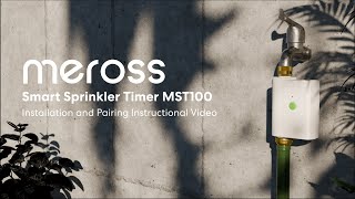 How to install and pair Meross Smart Sprinkler Timer MST100 [upl. by Mosa]