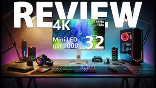 INNOCN 32M2V 32 Inch Mini LED 4K UHD Gaming Monitor ✅ Review [upl. by Pesek]