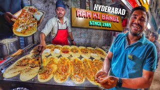 India’s Most Famous Ram ki Bandi  Early Morning 3 Am Wala Dosa  Hyderabad  Street Food India [upl. by Adrianne]