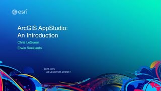 ArcGIS AppStudio An Introduction [upl. by Peterec]