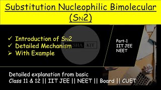 SN2 in detail  Substitution Nucleophilic Bimolecular reaction  Complete mechanism explained A003 [upl. by Damour]