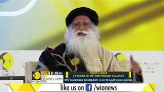 At WION Global Summit Sadhguru explains what drives human soul to resort to violence [upl. by Nnire250]