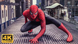 SpiderMan 2  Train Fight Scene  4K ULTRA HD [upl. by Haelam784]