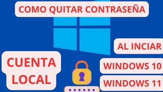 QUITAR contraseña de INICIO DE SESION en WINDOWS 1110  2024 [upl. by Alegnasor]