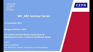 WEARE Seminar Series Morgane Richard SIEPR 11 November 2024 [upl. by Enoid]