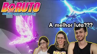 SARADA VS CHOCHO  React Boruto 225 em família [upl. by Ellerol]