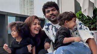 Nayanthara amp Vignesh Shivan Playing With Twin Babies Uyir Ulag 😍 Cute Video  Fathers Day Special [upl. by Cleveland]