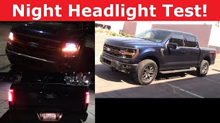 2024 Ford F 150 Tremor Headlight Test and Night Drive [upl. by Alleber216]