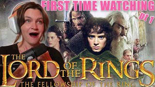 FIRST TIME WATCHING The Lord of the Rings The Fellowship of the Ring  Movie Reaction  part one [upl. by Mellette]