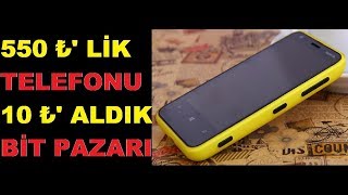 10 TL YE BİT PAZARINDAN AKILLI TELEFON ALDIK [upl. by Enelyt]