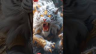 white tiger tiger animal ai shorts youtubeshorts [upl. by Oriane]