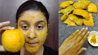 Orange Peel Off Mask for skin whitening and glowing skinOrganic Face mask [upl. by Nilpik233]