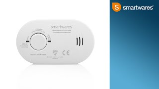 Smartwares FGA13721 Koolmonoxidemelder – 10 jaar sensor – Inclusief batterij [upl. by Regazzi]