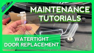 Replacing the cellphone watertight compartment door on Kawasaki Ultra 160 amp Ultra 310 Jet Ski [upl. by Fatsug896]