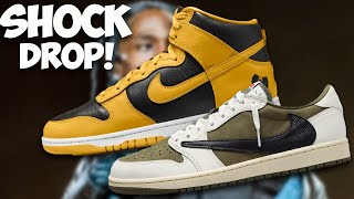 SHOCK DROP Travis Scott Jordan 1 Medium Olives amp More Surprises Today [upl. by Godber]