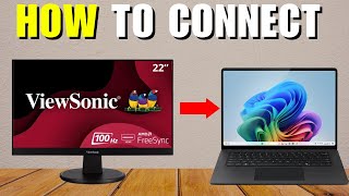 How To Connect ViewSonic Monitor To Laptop [upl. by Fredek]