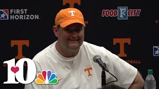 Coach Heupel speaks after Vols victory against Virginia [upl. by Nikaniki]