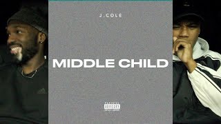 J Cole  MIDDLE CHILD FIRST REACTIONREVIEW [upl. by Zerelda]