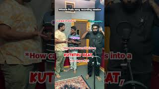 Whistle Podu Song Recording Session vikkals shorts [upl. by Ardnos]