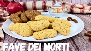 FAVE DEI MORTI i biscotti alle mandorle umbri della tradizione semplici e deliziosi [upl. by Emolas]