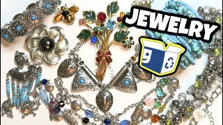 Was It Worth It 2 BOXES Goodwill Blue Box Unboxing Jewelry Jar [upl. by Nnaeoj173]