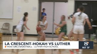 High School Girls Basketball LA CRESCENTHOKAH VS LUTHER [upl. by Hauger139]