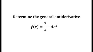 The Antiderivative of an Exponential Function and an Exponent of 1 [upl. by Dolphin]