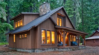 Cabin House Ideas  2 Storey Wooden House Design [upl. by Anagrom]