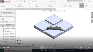 Elliptical Trammels Mechanism Solid Works Tutorial [upl. by Rausch660]