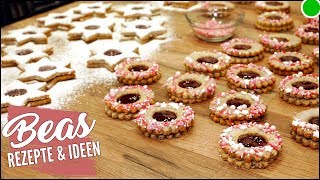 Gefüllte Mohn Marzipan Plätzchen  Doppelt  Rezept [upl. by Philbert]