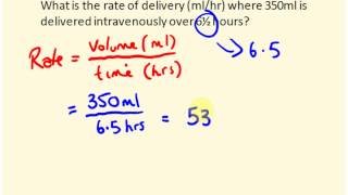 IV rate calculations for nurses  dosage calculations [upl. by Ahsatak897]