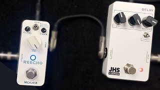 3 delay vs Reecho demo JHS Mooer no talking [upl. by Levey]