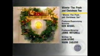 Winnie the Pooh and Christmas Too Intro amp Commercial Breaks December 1996 [upl. by Atekihs972]