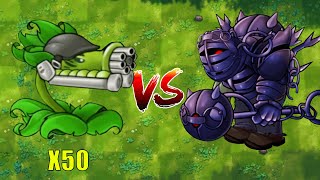 PVZ 1 Fusion Challenge 50 Fusion Plants VS Ultimate Obsidian Gargantuar  Who Will Win [upl. by Krenek]