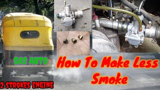 2 Stroke Auto Aickshaw Only for  GAS  How To Do Less Smoke Coming Otherwise Getting Pollution [upl. by Jola]