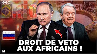 PUTIN EXIGE A CE QUE LES AFRICAINS AIENT LE DROIT DE VETO [upl. by English]