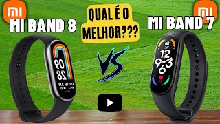 Xiaomi Mi Band 8 vs Mi Band 7  Comparativo Completo amp Preço💲 [upl. by Wershba]